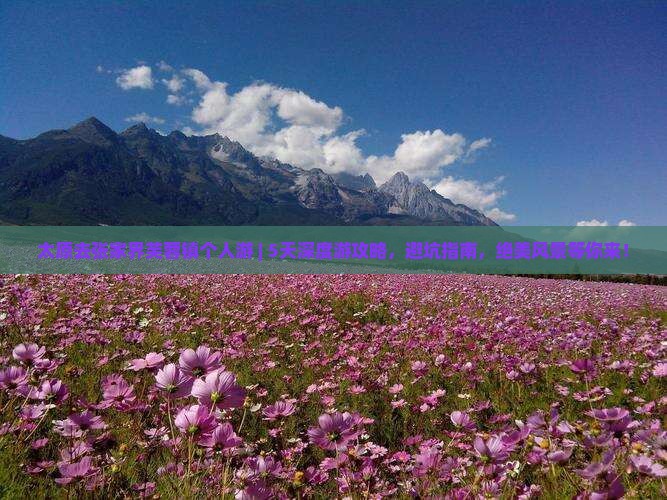 太原去张家界芙蓉镇个人游