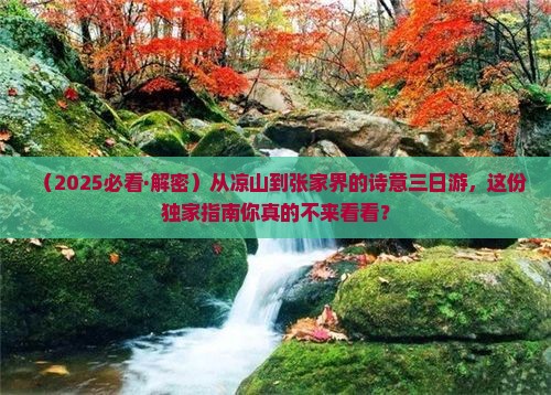 凉山去张家界三日游