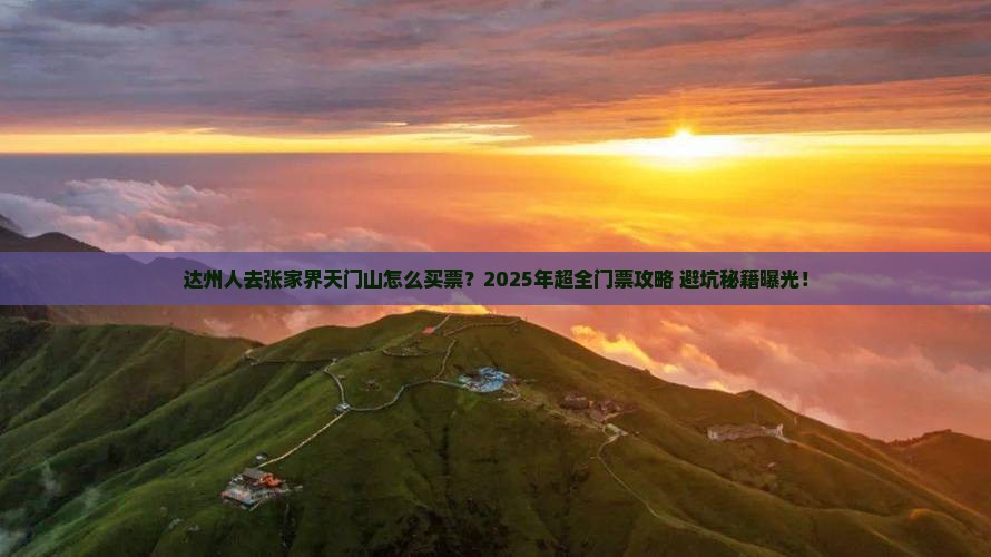 达州去张家界天门山门票