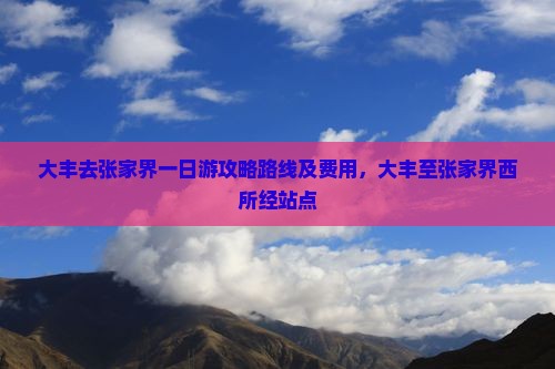 大丰去张家界一日