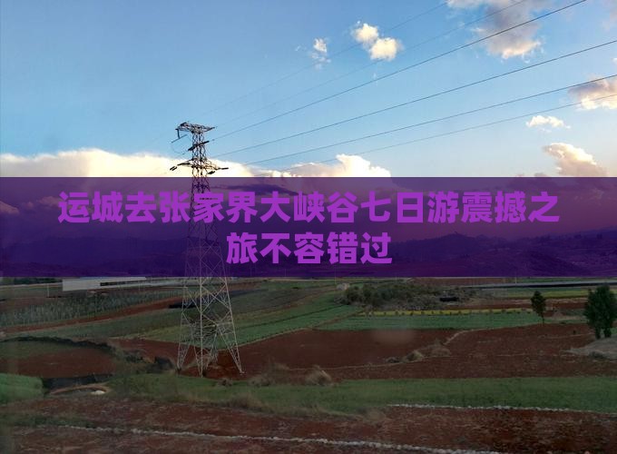 运城去张家界大峡谷七日游