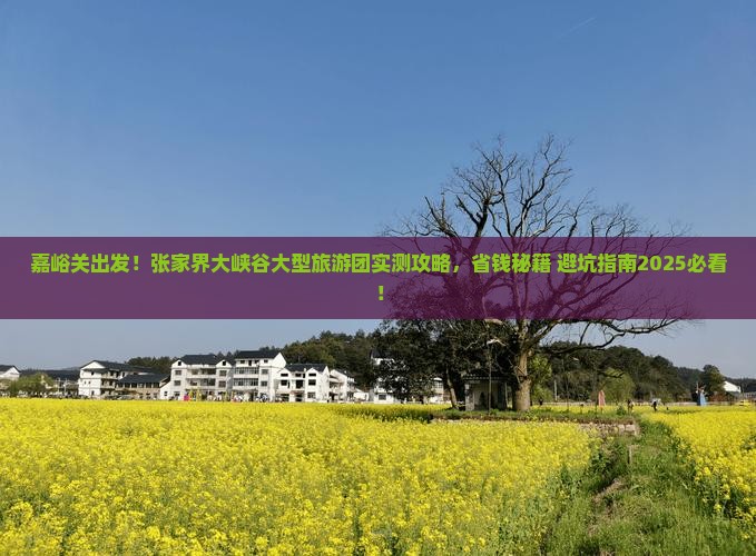 嘉峪关去张家界大峡谷大型旅游团