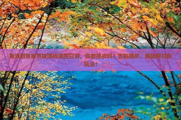 果洛到张家界玻璃栈道四日游