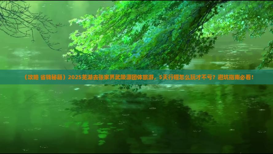 芜湖去张家界武陵源团体旅游