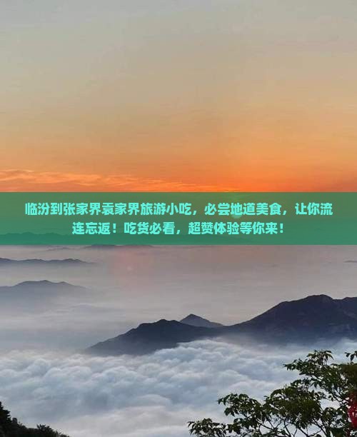 临汾到张家界袁家界旅游小吃
