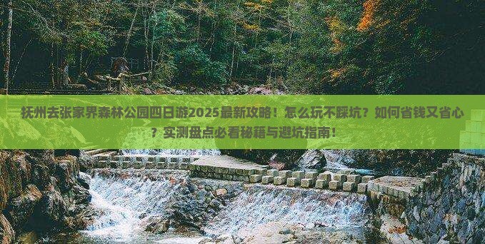 抚州去张家界森林公园四日游