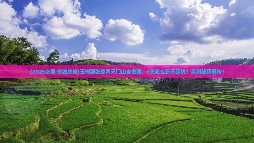 玉树到张家界天门山自由团