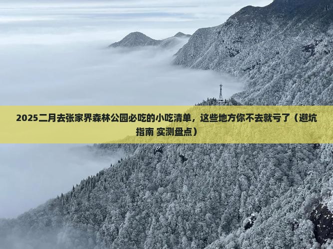 二月到张家界森林公园旅游小吃