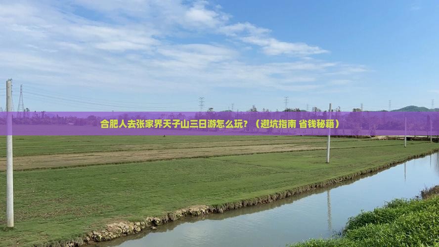合肥到张家界天子山三日游