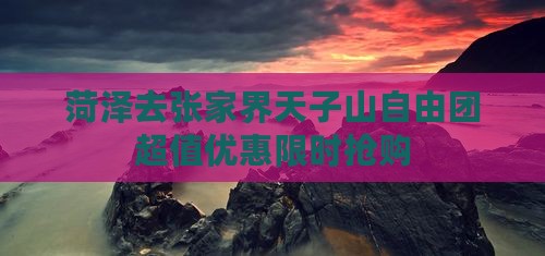 菏泽去张家界天子山自由团