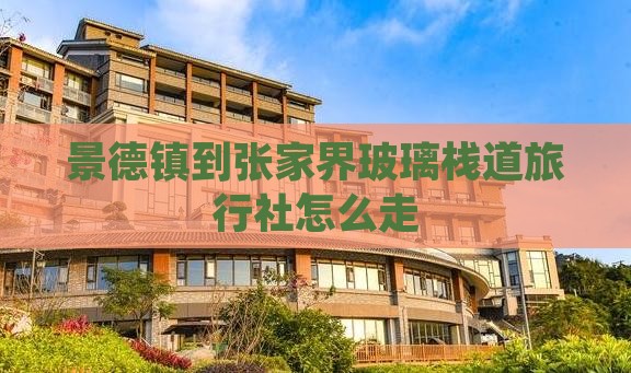 景德镇到张家界玻璃栈道旅行社