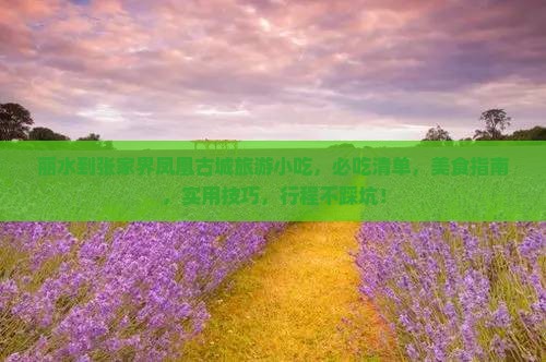 丽水到张家界凤凰古城旅游小吃