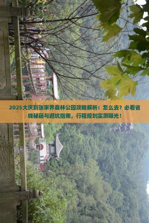 大庆到张家界森林公园攻略