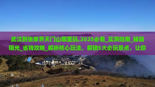 武汉到张家界天门山哪里玩