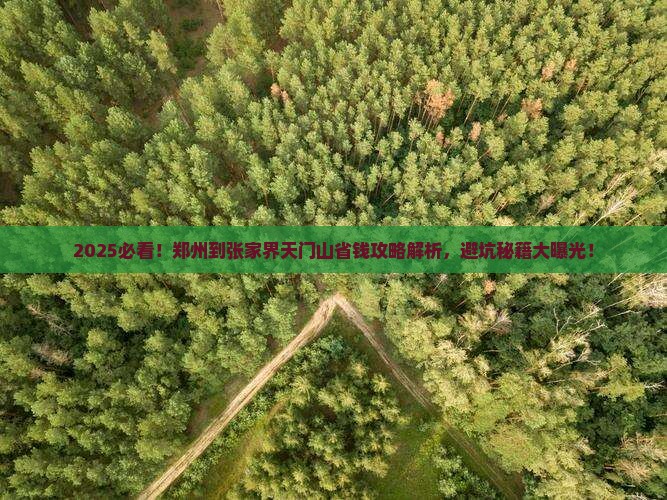 郑州到张家界天门山攻略
