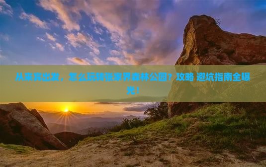 来宾到张家界森林公园景点