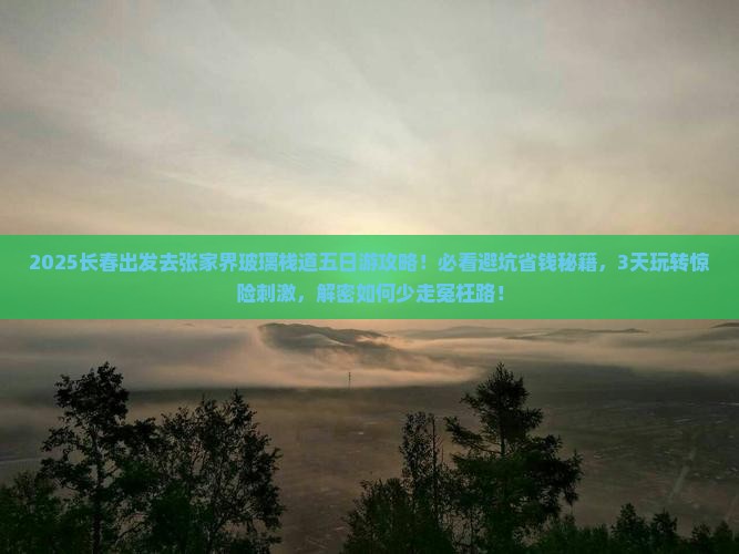 长春去张家界玻璃栈道五日游