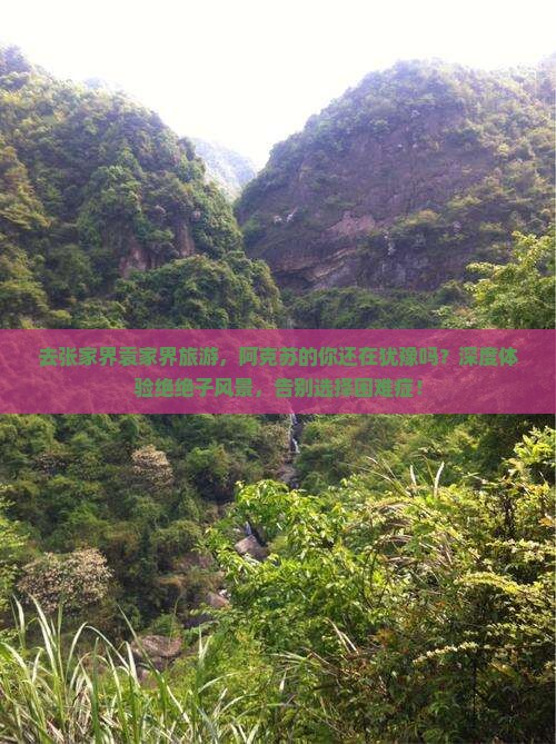 阿克苏去张家界袁家界旅游