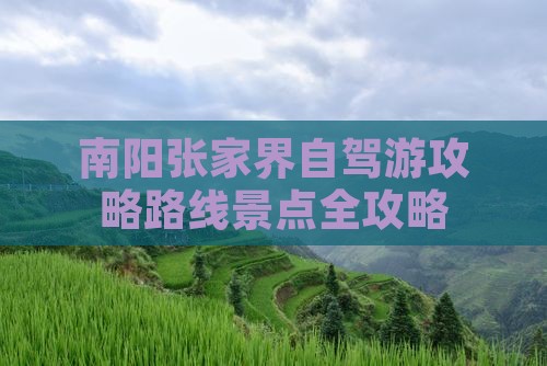 南阳去张家界个人游