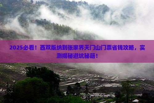 西双版纳到张家界天门山门票