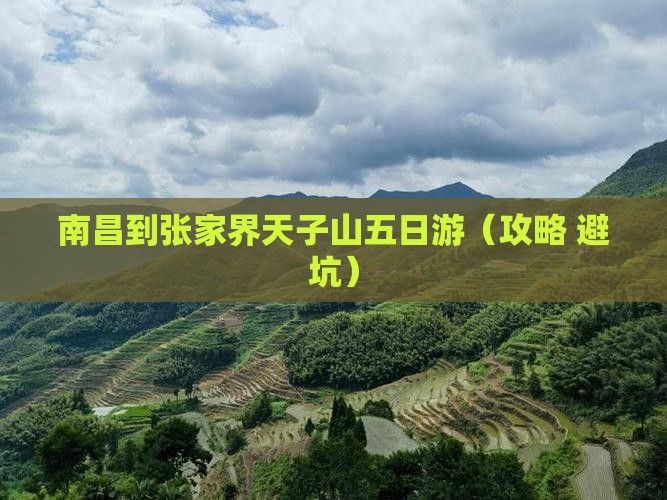 南昌到张家界天子山五日游