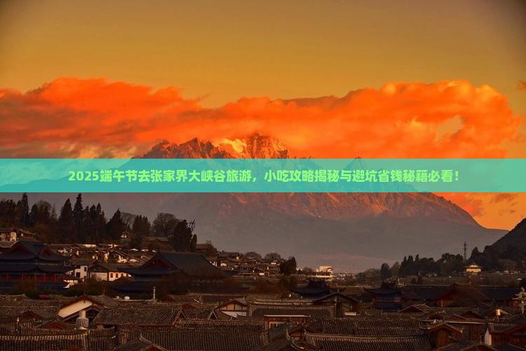 端午节去张家界大峡谷旅游小吃
