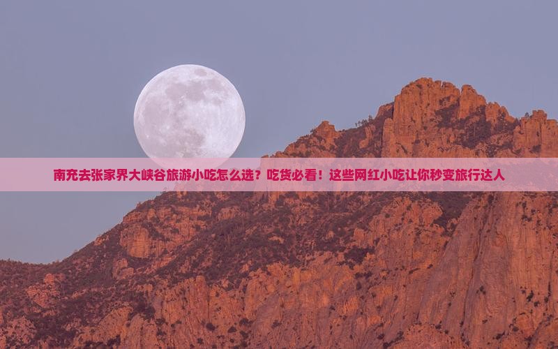 南充去张家界大峡谷旅游小吃