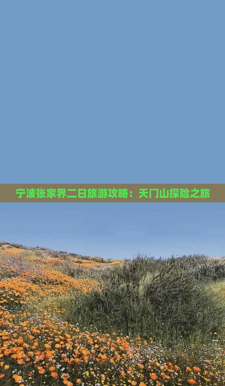 宁波去张家界天门山二日游