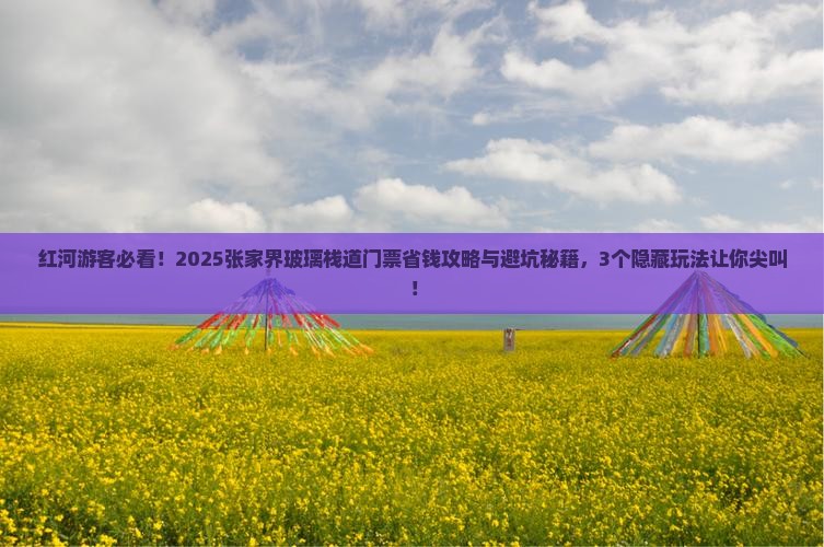 红河去张家界玻璃栈道门票