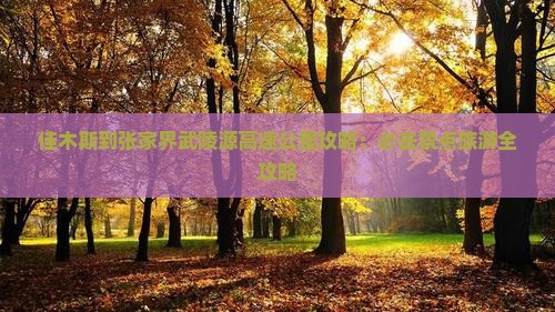 佳木斯到张家界武陵源必去地