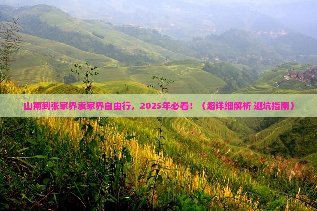 山南到张家界袁家界自由行