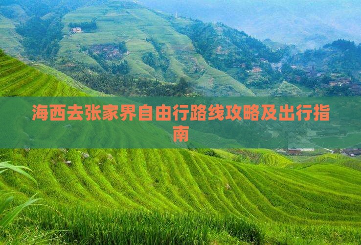 海西去张家界自由行