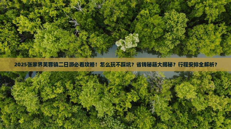 一月去张家界芙蓉镇二日游