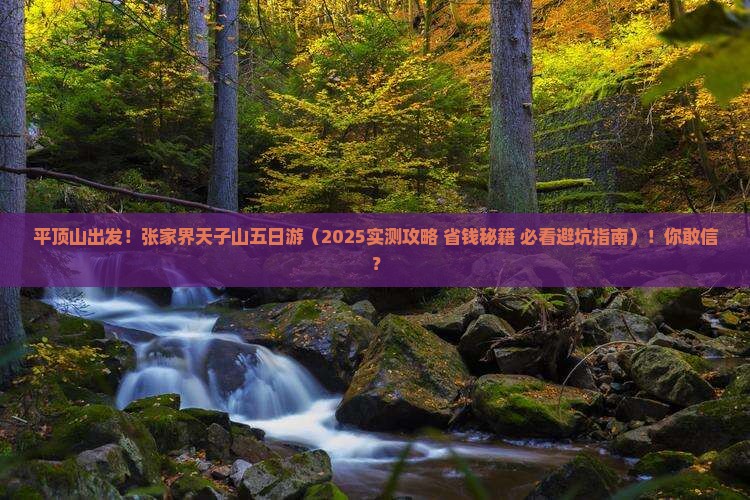 平顶山到张家界天子山五日游