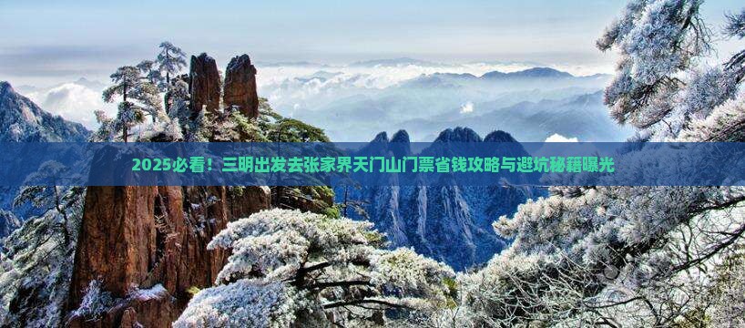 三明去张家界天门山门票