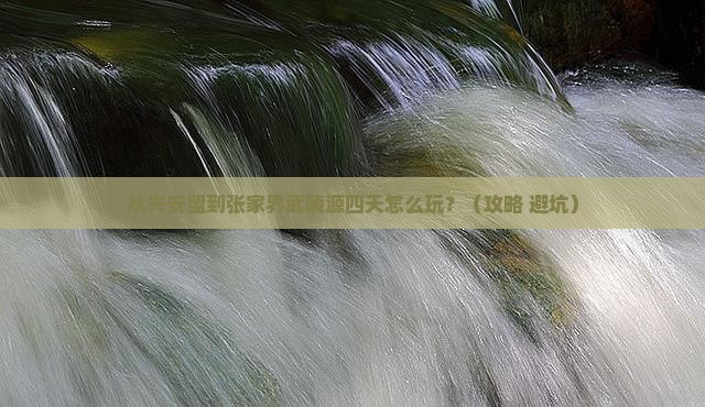 兴安盟到张家界武陵源四日游