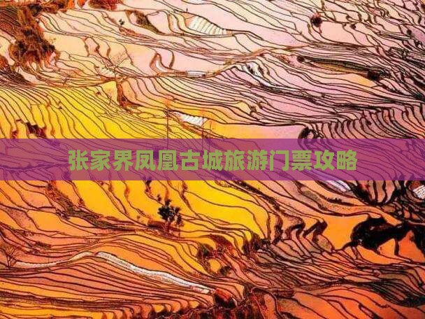 思茅到张家界凤凰古城门票