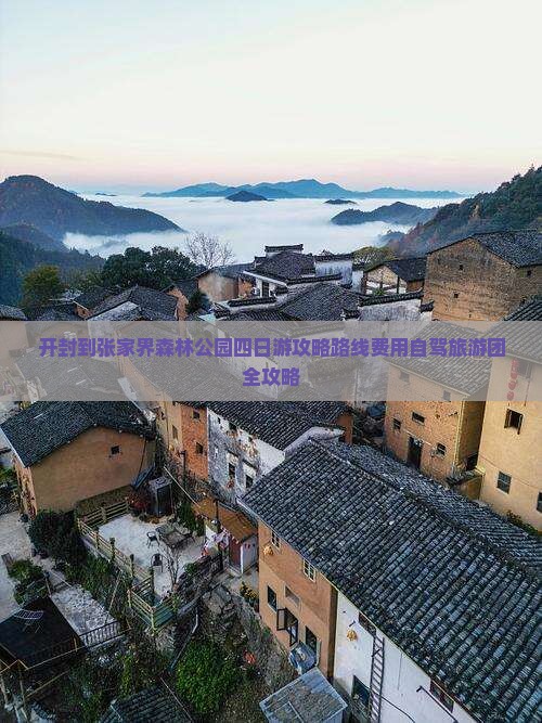 开封到张家界森林公园四日游