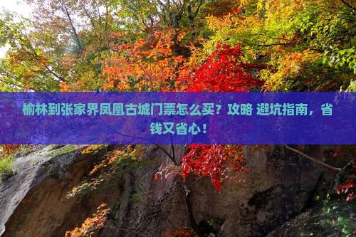 榆林到张家界凤凰古城门票