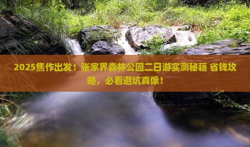 焦作去张家界森林公园二日游