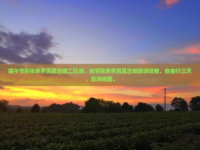 端午节到张家界凤凰古城二日游