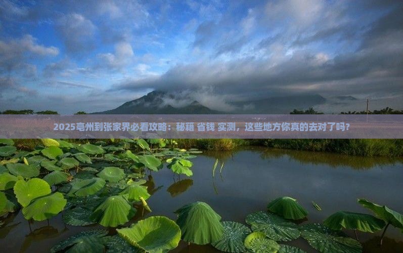 亳州到张家界必去地