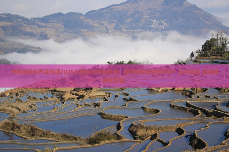 安阳去张家界武陵源旅行社