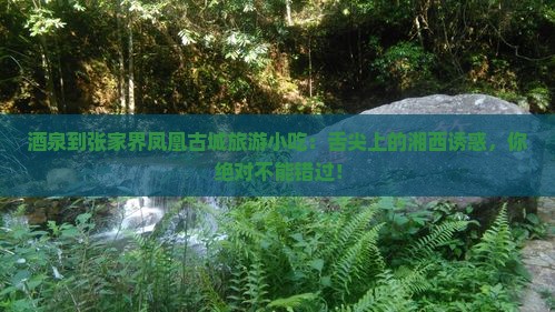 酒泉到张家界凤凰古城旅游小吃