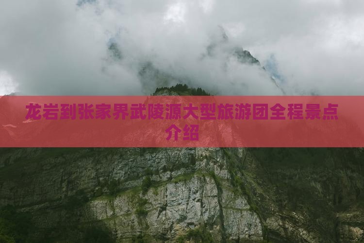 龙岩到张家界武陵源大型旅游团