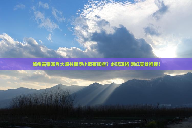 鄂州去张家界大峡谷旅游小吃