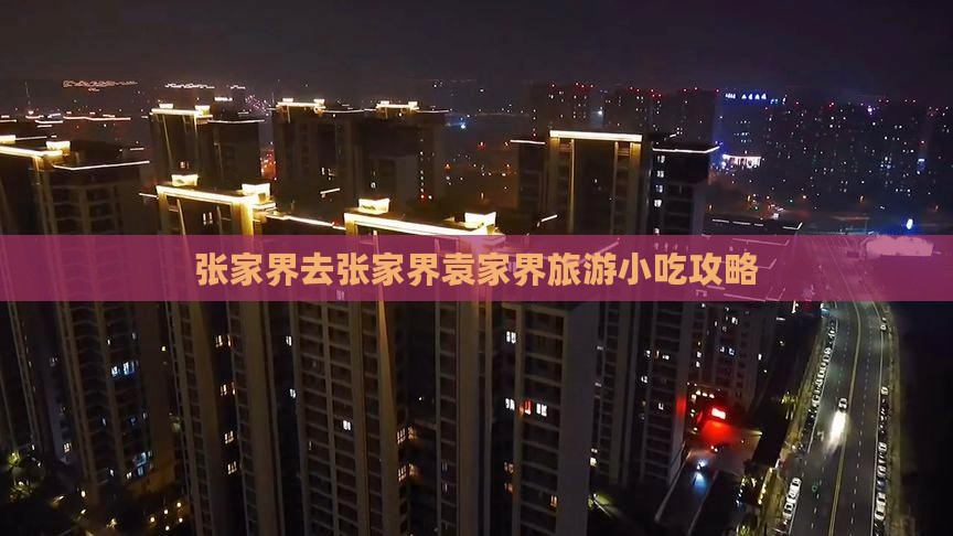张家界去张家界袁家界旅游小吃