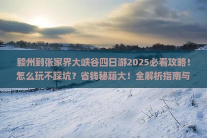 赣州到张家界大峡谷四日游