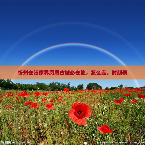 忻州去张家界凤凰古城必去地