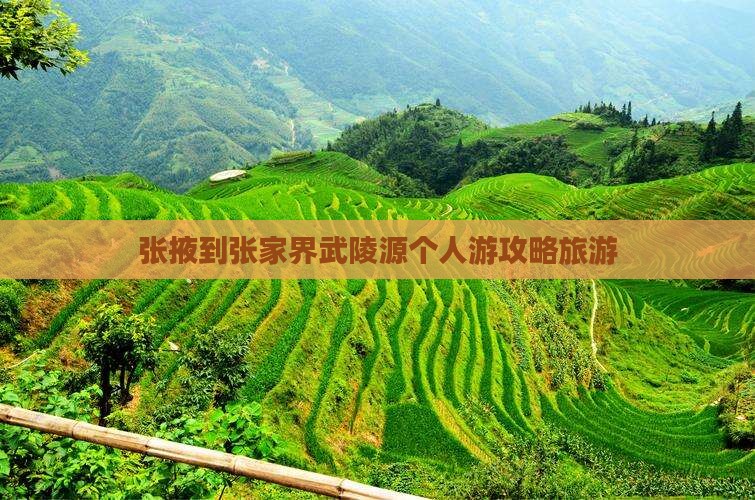 张掖到张家界武陵源个人游